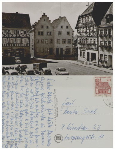 Ansichtskarte mellrichstadt - ansichtskarte,