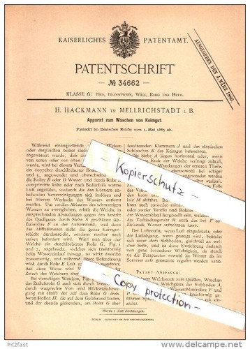 Original patent hackmann - patent, h.