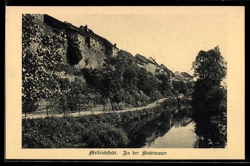 Ansichtskarte mellrichstadt - ansichtskarte,