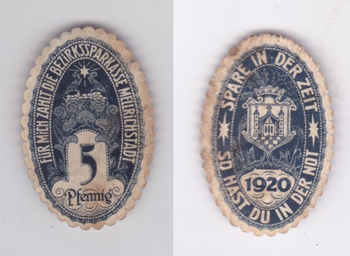 Pfennig banknote notgeld - 5,