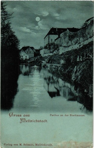 Gruss aus mellrichstadt - ak,